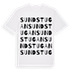 White t-shirt med Sundstugan ordlek t-shirt