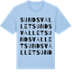 Blue Soul t-shirt med Sundsvallet ordlek t-shirt