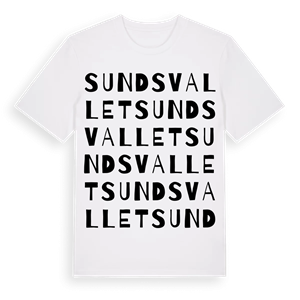 Sundsvallet ordlek t-shirt – ekologisk bomull t-shirt från Pinshirt