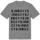 Mid Heather Gray t-shirt med Sunneby ordlek t-shirt