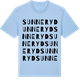 Blue Soul t-shirt med Sunneryd ordlek t-shirt