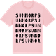 Pink Cotton t-shirt med Sunnorp ordlek t-shirt