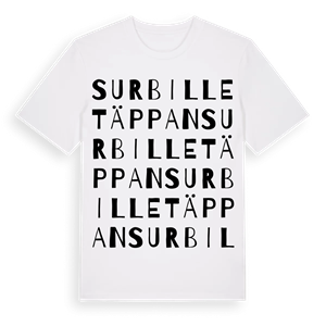 Surbilletäppan ordlek t-shirt – ekologisk bomull t-shirt från Pinshirt