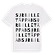 Surbilletäppan ordlek t-shirt