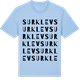 Blue Soul t-shirt med Surklev ordlek t-shirt
