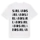 White t-shirt med Surland ordlek t-shirt