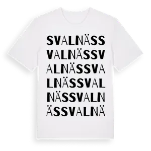 Svalnäs ordlek t-shirt – ekologisk bomull t-shirt från Pinshirt
