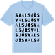 Blue Soul t-shirt med Svalsjö ordlek t-shirt
