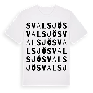 Svalsjö ordlek t-shirt – ekologisk bomull t-shirt från Pinshirt