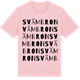 Pink Cotton t-shirt med Svämbron ordlek t-shirt