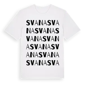 Svana ordlek t-shirt – ekologisk bomull t-shirt från Pinshirt