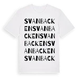 Svanbacken ordlek t-shirt – ekologisk bomull t-shirt från Pinshirt