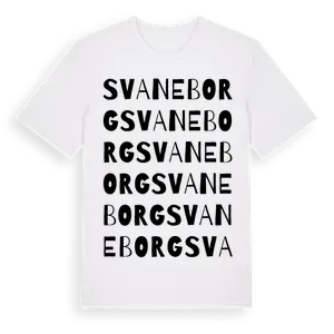 Svaneborg ordlek t-shirt – ekologisk bomull t-shirt från Pinshirt