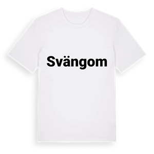 Svängom fetstil t-shirt – ekologisk bomull t-shirt från Pinshirt