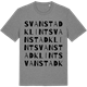 Mid Heather Gray t-shirt med Svanstad klint ordlek t-shirt