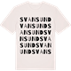Vintage White t-shirt med Svansund ordlek t-shirt