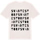Vintage White t-shirt med Svantestorp ordlek t-shirt