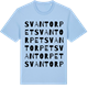Blue Soul t-shirt med Svantorpet ordlek t-shirt