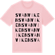 Pink Cotton t-shirt med Svanviken ordlek t-shirt