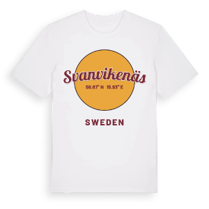 Svanvikenäs cirkel t-shirt – ekologisk bomull t-shirt från Pinshirt