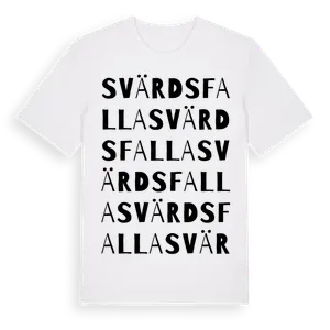 Svärdsfalla ordlek t-shirt – ekologisk bomull t-shirt från Pinshirt