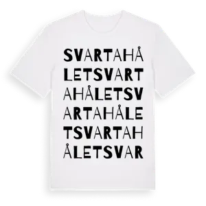 Svarta Hålet ordlek t-shirt – ekologisk bomull t-shirt från Pinshirt