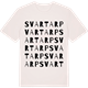 Vintage White t-shirt med Svartarp ordlek t-shirt