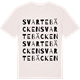 Vintage White t-shirt med Svartebäcken ordlek t-shirt