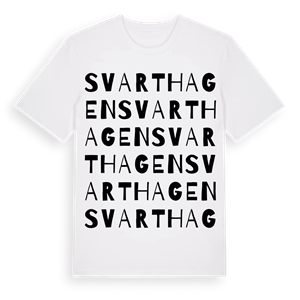 Svarthagen ordlek t-shirt – ekologisk bomull t-shirt från Pinshirt