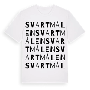 Svartmålen ordlek t-shirt – ekologisk bomull t-shirt från PinShirt