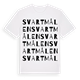 Svartmålen ordlek t-shirt
