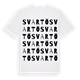 Svartö ordlek t-shirt