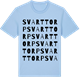 Blue Soul t-shirt med Svarttorp ordlek t-shirt