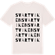 Vintage White t-shirt med Svartviken ordlek t-shirt
