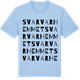 Blue Soul t-shirt med Svarvarhemmet ordlek t-shirt