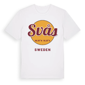 Svås cirkel t-shirt – ekologisk bomull t-shirt från Pinshirt