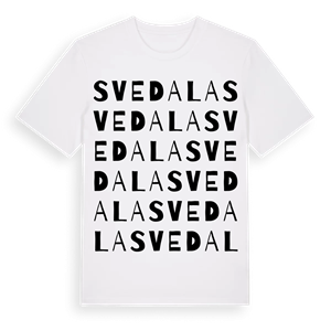 Svedala ordlek t-shirt – ekologisk bomull t-shirt från Pinshirt