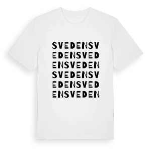 Sveden ordlek t-shirt – ekologisk bomull t-shirt från Pinshirt