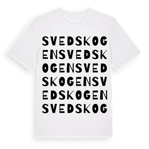 Svedskogen ordlek t-shirt – ekologisk bomull t-shirt från Pinshirt