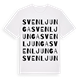 White t-shirt med Svenljunga ordlek t-shirt