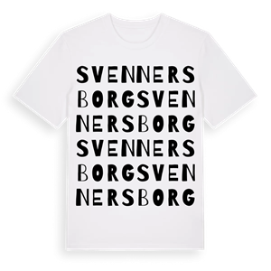 Svennersborg ordlek t-shirt – ekologisk bomull t-shirt från Pinshirt