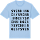 Blue Soul t-shirt med Svenningeby ordlek t-shirt