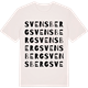 Vintage White t-shirt med Svensberg ordlek t-shirt