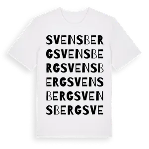 Svensberg ordlek t-shirt – ekologisk bomull t-shirt från Pinshirt