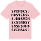 Pink Cotton t-shirt med Svensksund ordlek t-shirt