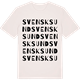 Vintage White t-shirt med Svensksund ordlek t-shirt