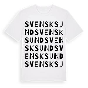 Svensksund ordlek t-shirt – ekologisk bomull t-shirt från Pinshirt