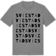 Mid Heather Gray t-shirt med Sviestad ordlek t-shirt
