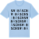 Blue Soul t-shirt med Svinåsen ordlek t-shirt