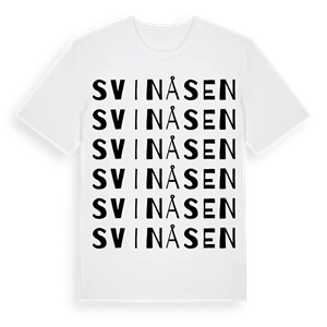 Svinåsen ordlek t-shirt – ekologisk bomull t-shirt från Pinshirt